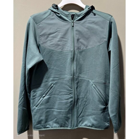 All In Motion Light Green Fleece Lined Full Zip Hooded Sweatshirt -  Small 34/36 - Picture 1 of 7